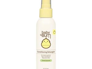 Baby Bum Conditioning Detangler Spray | Leave-In Conditioner Treatment with Soothing Coconut Oil| Natural Fragrance | Gluten Free and Vegan | 4 FL OZ