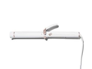 T3 - SinglePass Curl Professional Curling Iron Custom Blend Ceramic Curling and Styling Iron with Adjustable Heat Settings for Shiny Smooth Curls and Waves
