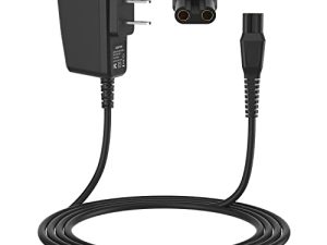 HQ8505 Norelco Charger Cord Fit for Philips Norelco HQ8505 7000 5000 3000 Series mg5750 mg7790 Electric Shaver Beard Trimmer Adapter Power Supply Charging Cord 15V AC Adapter Power Supply Cord