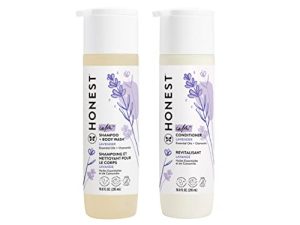 The Honest Company Silicone-Free Conditioner & 2-in-1 Cleansing Shampoo + Body Wash Duo | Gentle for Baby | Naturally Derived | Lavender Calm