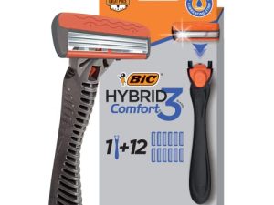 BIC Hybrid 3 Comfort Disposable Razors for Men
