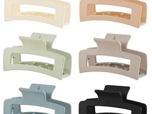 6 Pack Square Claw Clips