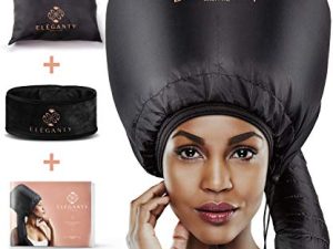 Eleganty Extra Large Soft Bonnet Hood Hairdryer Attachment with Headband that Reduces Heat Around Ears and Neck to Enjoy Long Sessions - Used for Hair Styling