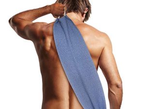 Evridwear Exfoliating Back Scrubber with Handles Two Sides for Body Shower Deep Cleans Skin Massages Invigorating Blood Circulation Men Women One Size (Back Scrubber)