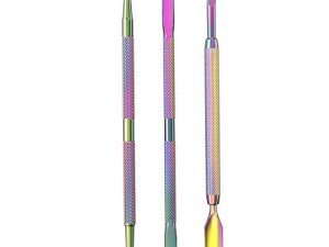 Cuticle Pusher Acetone/Gel/Nail Polish Remover Stainless Steel Professional 3pcs Set Cuticle Scraper Fingernails & Toenails Clean Manicure Tools Cuticle Care for Women&Girl