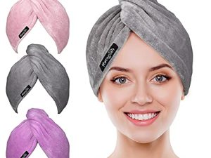 Microfiber Hair Towel Wrap POPCHOSE Ultra Absorbent