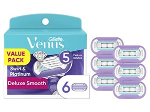 Gillette Venus Deluxe Smooth Swirl Womens Razor Blade Refills