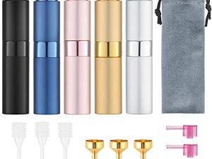 Tekson 5PCS 8ml Travel Perfume Atomizer Refillable