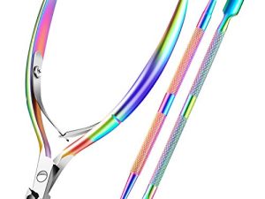 Cuticle Trimmer with Cuticle Pusher