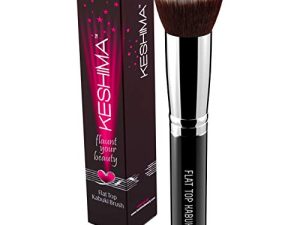 Flat Top Kabuki Foundation Brush By KESHIMA - Premium Makeup Brush for Liquid