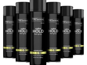 TRESemmé TRES Two Hair Spray for Maximum Hold that’s Never Sticky or Stiff Extra Hold Humidity Resistant Hairspray that Sprays on Dry 11 oz 6 Count