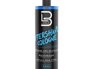 Level 3 After Shave Spray Cologne - Softens Skin - Refreshes and Relieves Face and Skin - Moisturizing Formula L3 - Level Three After Shaving Fragrances for Men (Aqua)