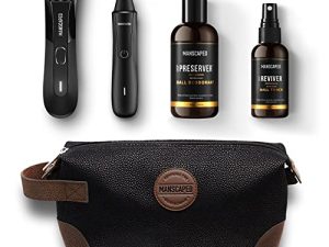 MANSCAPED® Grooming Essentials 4.0 Includes The Lawn Mower™ 4.0 Electric Groin Trimmer