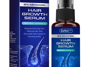 5% Minoxidil Hair Growth Serum For Men And With Biotin Hair Regrowth Treatment For Stronger Thicker Longer Hair help to Stop Thinning and loss hair 60Ml 1 Month supply