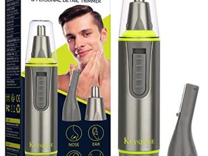 2 in 1 Ear & Nose Hair Trimmer for Men and Personal Trimmer，Painless Facial Hair Trimmer for Men