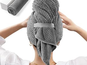 Large Microfiber Hair Towel Wrap for Women