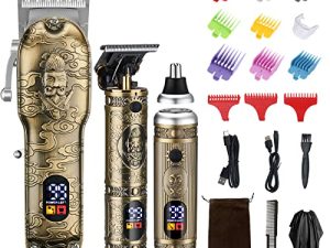 Hair Clippers for Men Professional Cordless Barber Trimmer Set