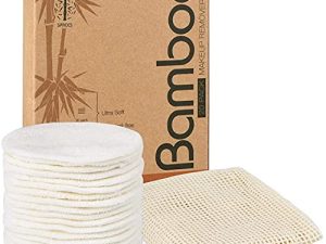 20 Packs Organic Reusable Makeup Remover Pads