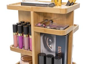Sorbus 360° Bamboo Cosmetic Organizer