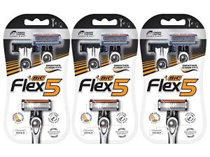 BIC Flex 5 Titanium 5-Blade Disposable Razor for Men